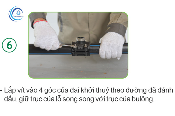 Các bước lắp đặt đai khởi thủy