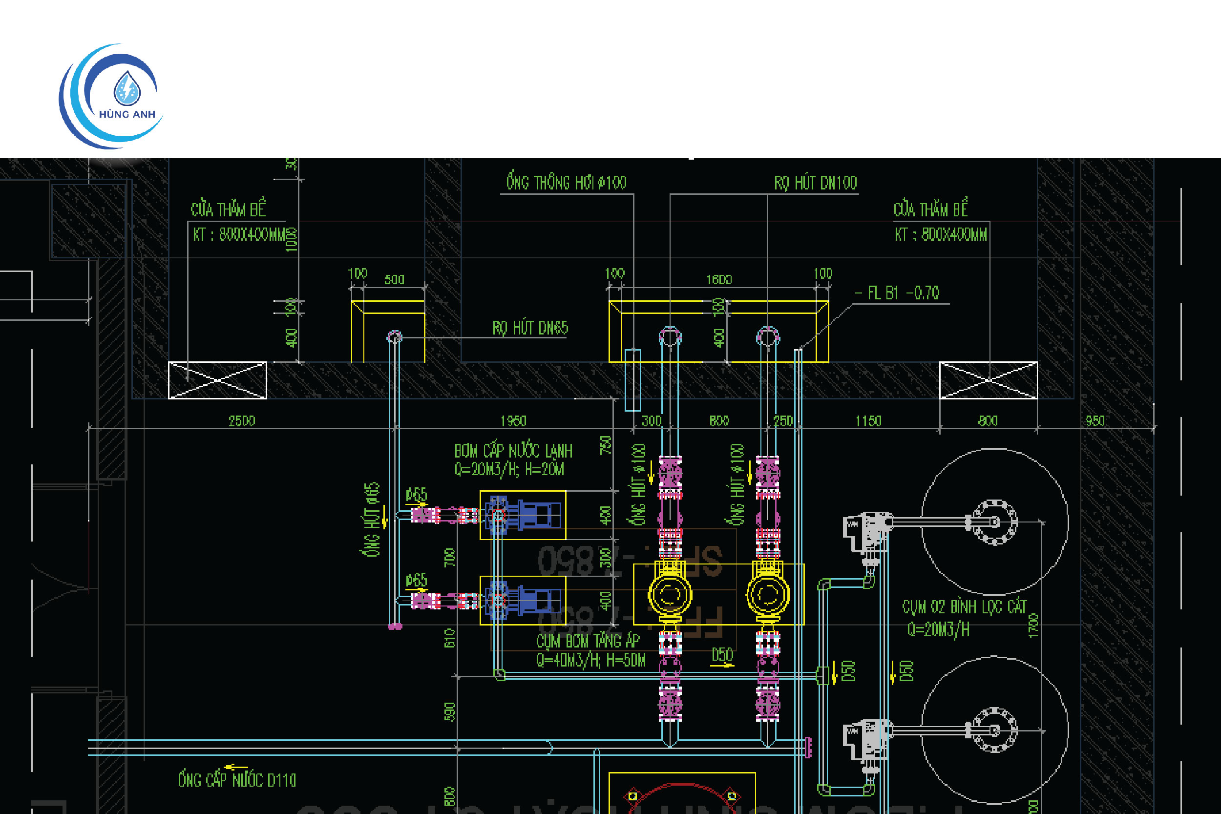 Bản vẽ hệ thống cấp thoát nước (nguồn: sưu tầm)
