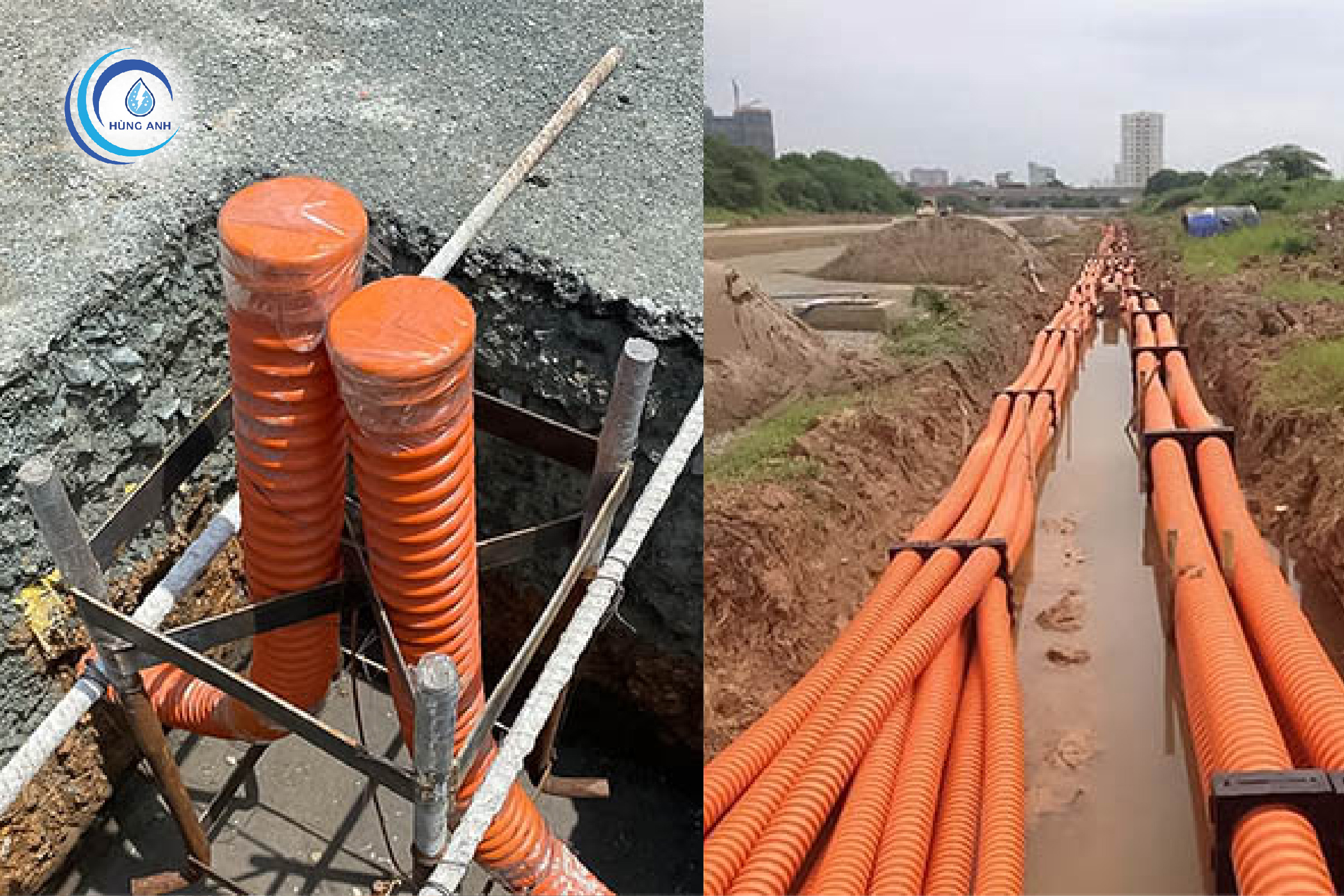 Ứng dụng ống nhựa xoắn HDPE trong công trình ngầm