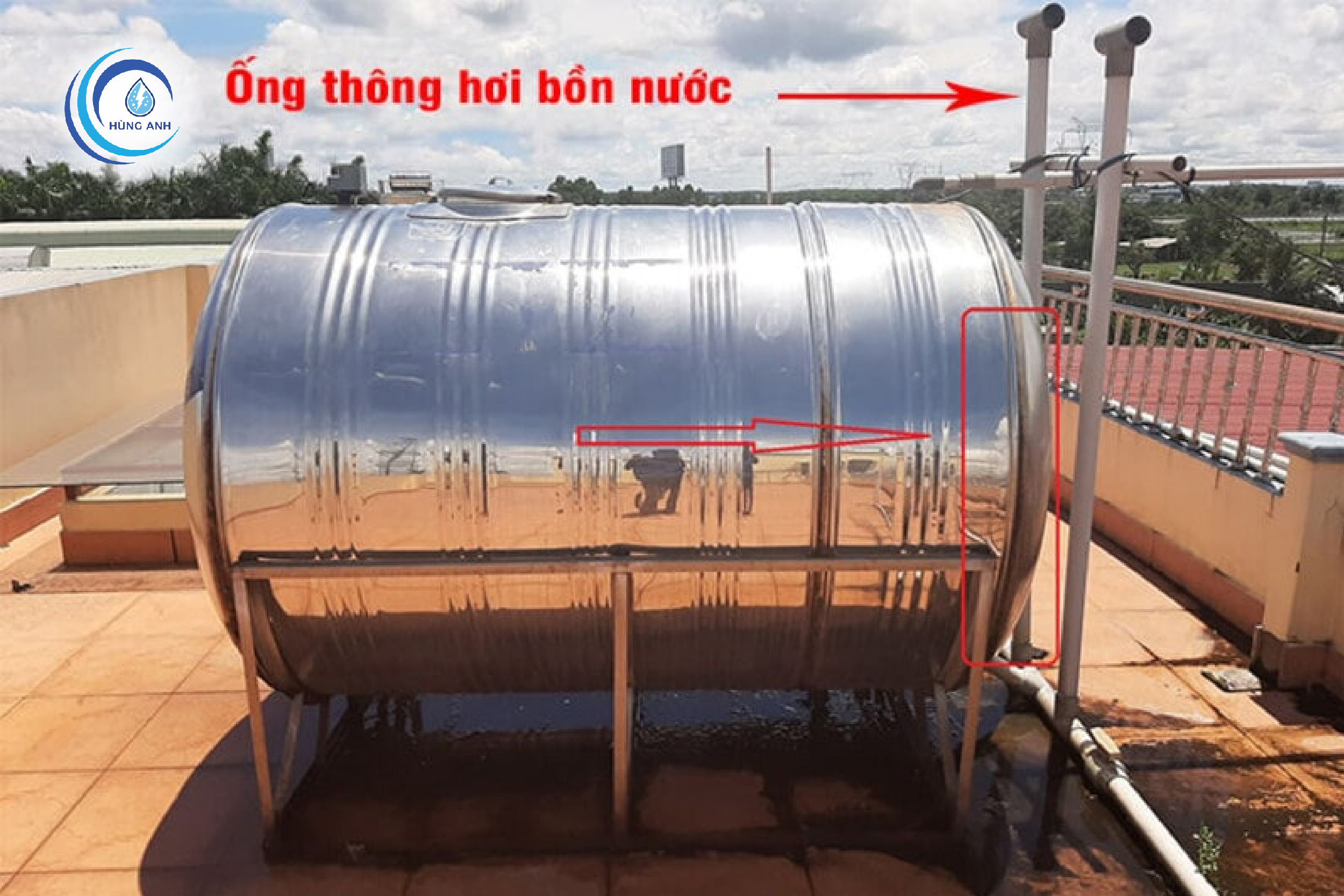 Ống thông khí cho bồn nước