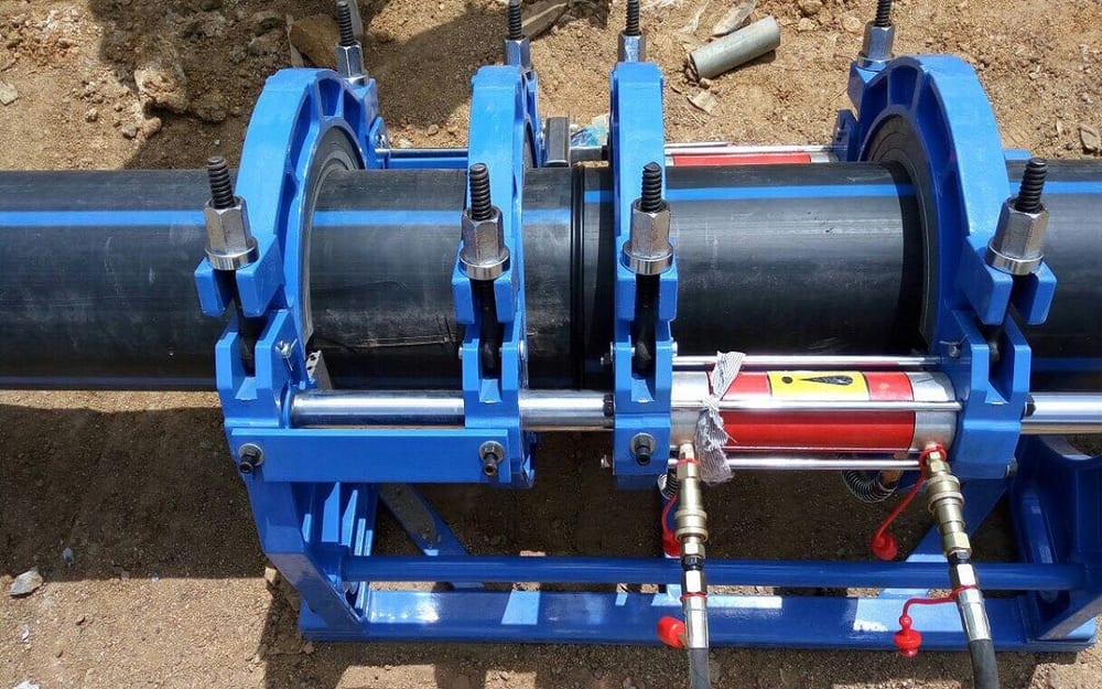 hàn đối đầu ống hdpe tiền phong