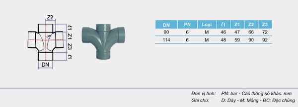 Tứ chạc cong PVC-U với đa dạng kích thước và góc cong