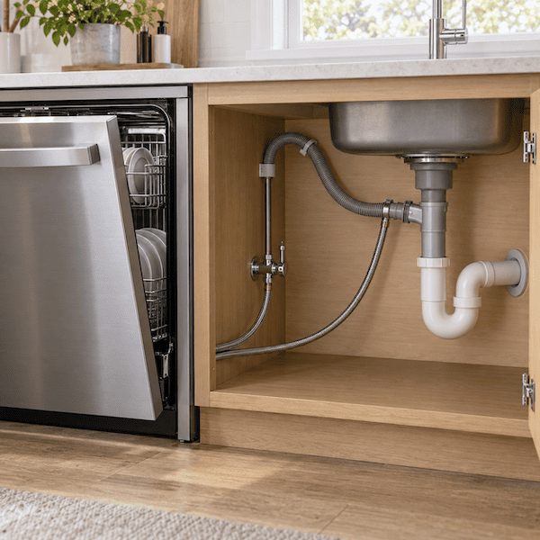 Đường ống máy rửa bát