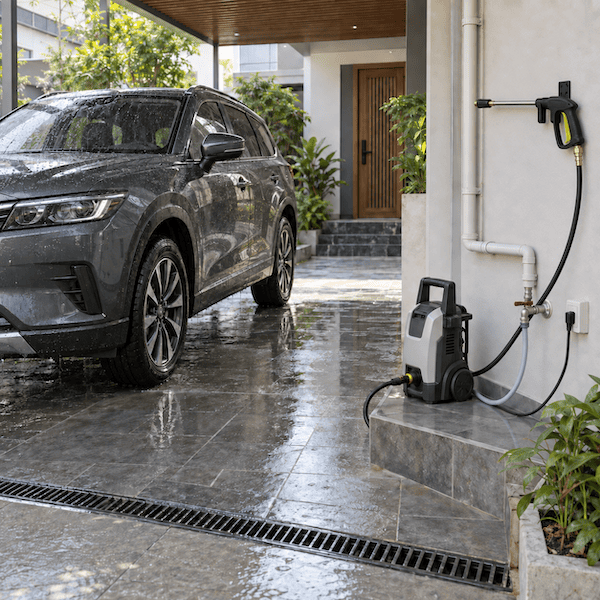 Hệ thống nước rửa xe tại nhà