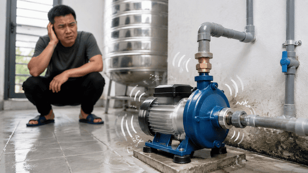 Máy bơm nước kêu to